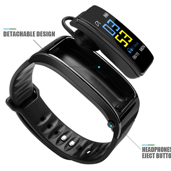 Bluetooth Blood Pressure/Heart Rate Monitor Watch and Headphone