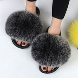 Women's Summer Fluffy Slides