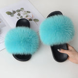 Women's Summer Fluffy Slides