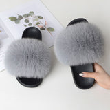 Women's Summer Fluffy Slides