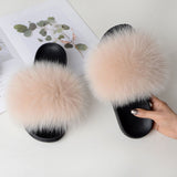 Women's Summer Fluffy Slides