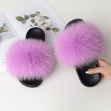 Women's Summer Fluffy Slides