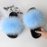 Women's Summer Fluffy Slides