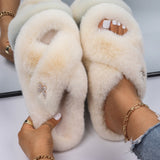 Female Fluffy Fur Slippers