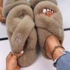 Female Fluffy Fur Slippers