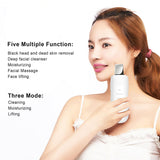 Ultrasonic Vibration Face Pore Clean Skin Scrubber Beauty Device